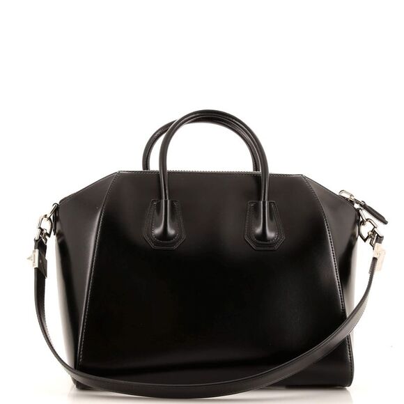 Givenchy Antigona Bag Glazed Leather Medium Black - Picture 3 of 7